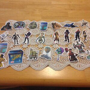 Fortnite stickers for laptop, lockers, crafts, scrapbooking